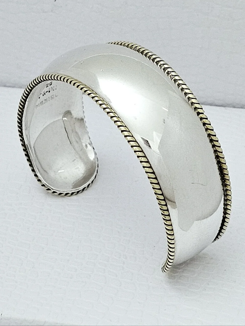 Silpada Rare Sterling Silver Braided/Twisted Brass Vintage Cuff XB168/B0168